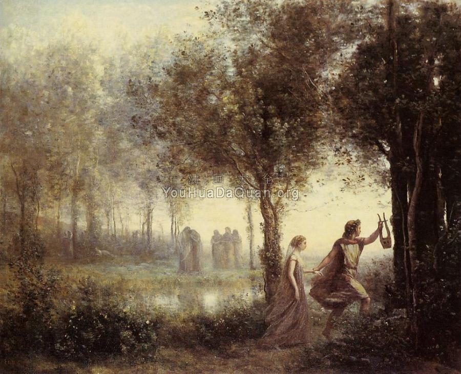 Orpheus Leading Eurydice from the Underworld - 让·巴蒂斯特·卡米耶·柯罗